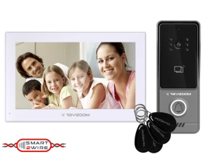 RM-T275HD2 WHITE/RC-213HD2-C Wideodomofon 7" głośnomówiący Smart HD z kamerą natynkową szerokokątna z czytnikiem RFID